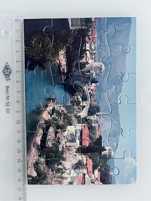 Puzzle 24 Teile   Landschaft mit Brücke & Fluss Bild 2