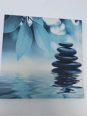 Modernes dekoratives Wandbild mit Zen-Steinen 40 x 40 cm Bild 3