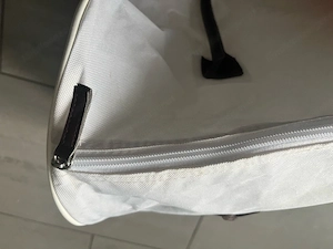 Weiße Aufbewahrungstasche   Organizer Tasche mit Griffen   ca. 47x27x23 cm Bild 3