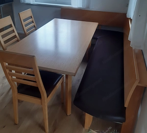 komplettes Esszimmer-Set aus Buche Bild 3