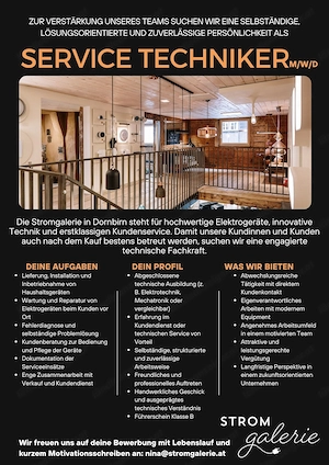 Servicetechniker Vollzeit in Dornbirn