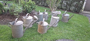 Zinkgießkannen Milchkannen Bild 3