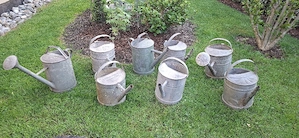Zinkgießkannen Milchkannen Bild 6