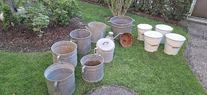 Zinkgießkannen Milchkannen Bild 7