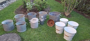 Zinkgießkannen Milchkannen Bild 8
