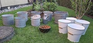 Zinkgießkannen Milchkannen Bild 4