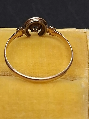 Antik Ring Glücksring 585 Gold Hufeisen Motiv Bild 5