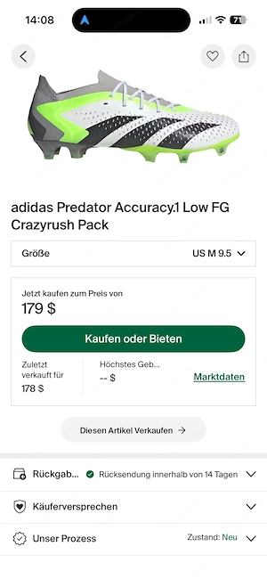 neue Adidas Predator Fußballschuh Bild 2