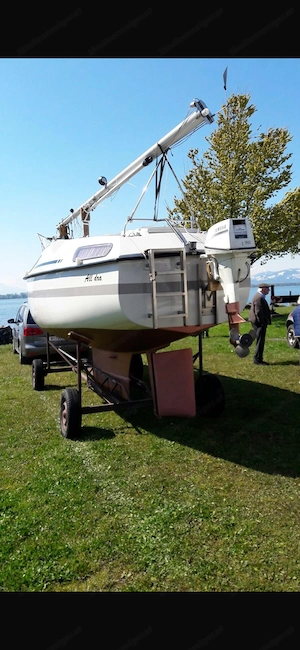 Klassische Segelyacht mit Bodenseezulassung & Autopilot Bild 3