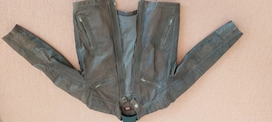 Herren Lederjacke SAKI   braun   Gr. 52   stylischer Biker-Look 