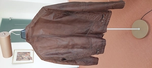 Herren Lederjacke SAKI   braun   Gr. 52   stylischer Biker-Look  Bild 4