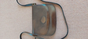 Damen Lederhandtasche   braun, glänzend   wie neu