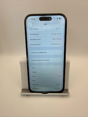Apple Iphone 14 Pro 128GB Space Black (ohne Simlock) Bild 9
