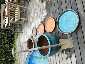 3 winterharte Steintöpfe  Bild 5