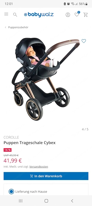 Puppen Trageschale Cybex Bild 7