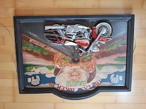 Harley Davidson Holzbild in D3