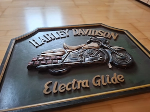 Harley Davidson Holzbild  Bild 2