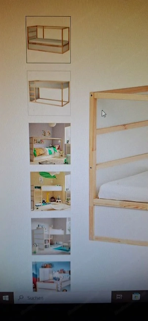 Ikea Kura Bett ( Normales Bett oder Halbhochbett, umdrehbar) Kiefer in Feldkirch
