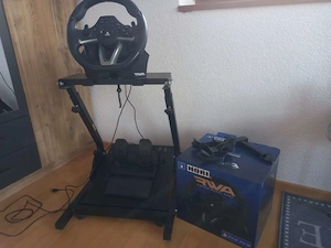 Lenkrad mit Gestell und Fußpedalle für PlayStation 4 und 5 Bild 3
