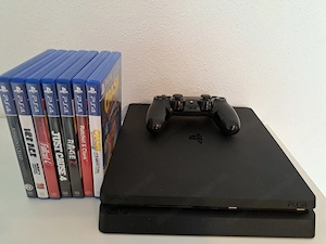 PlayStation 4 Slim + 7 Spiele + Controller Bild 2