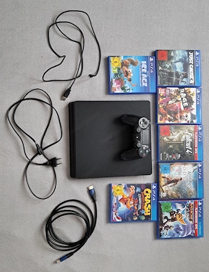 PlayStation 4 Slim + 7 Spiele + Controller Bild 3