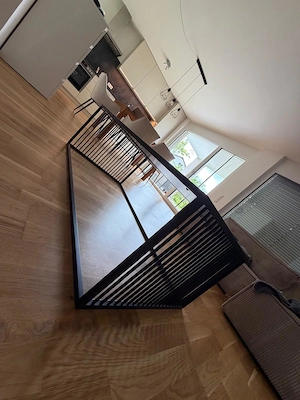 Couchtisch in schwarz mit Glas Bild 2