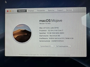 I-Mac 27" ( Late 2013 ) Intel Core i7 Bild 2