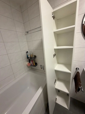 Badezimmerschrank 2 Stück, weiß Bild 2