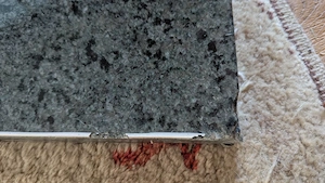 Massive Granitplatte für Waschtisch (170 cm) zu verschenken   Dunkelgrau-Grün Bild 5