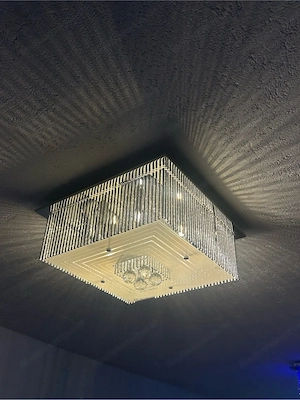 4 Moderne LED Kristall-Deckenlampe
