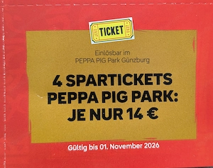 Peppa Pig Park Gutschein für vergünstigte Eintrittskarten