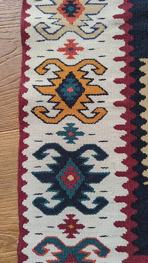 Original Vintage Kelim Teppichläufer aus den 70er 80er Jahren Bild 3