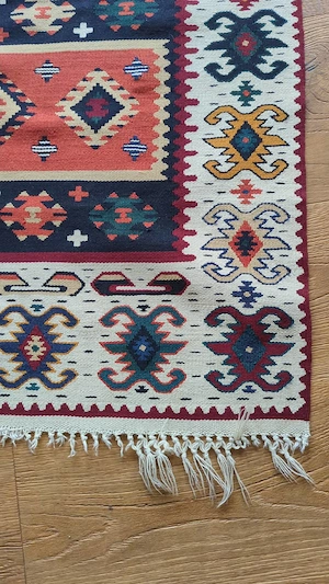 Original Vintage Kelim Teppichläufer aus den 70er 80er Jahren Bild 2
