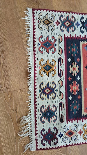 Original Vintage Kelim Teppichläufer aus den 70er 80er Jahren Bild 4