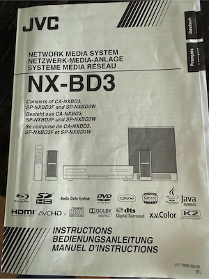 JVC NX-BD3 Blu-ray Heimkinoanlage 2.1 mit Subwoofer + FB Bild 4