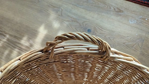 Großer XL Weidenkorb (120x58 cm)   Dekorativer Flechtkorb Bild 4