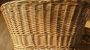 Großer XL Weidenkorb (120x58 cm)   Dekorativer Flechtkorb Bild 3