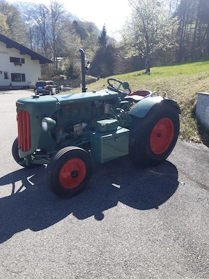 Oldtimer Traktor, Hürlimann D 200, Baujahr 1955 Bild 4