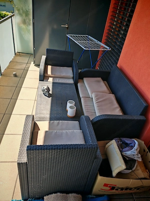 Rattan Lounge für Balkon Bild 2