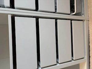 IKEA Kleiderschrank weiß 100x52x201 cm mit Schubladen   guter Zustand Bild 2