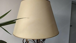 Exklusive Schmiedeeisen-Stehlampe   Italienischer Florentiner Stil mit Echt-Pergamen Bild 8
