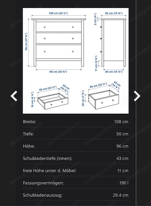 Kommode ikea weiß gebeizt wie neu