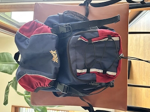 Kinder-Rucksack blau rot Bild 2