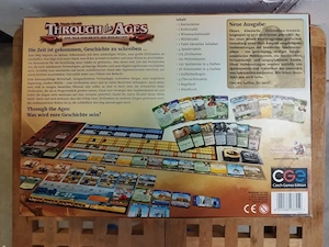 Brettspiel: Through The Ages: Eine neue Geschichte der Zivilisation dt . mit folded space insert Bild 2