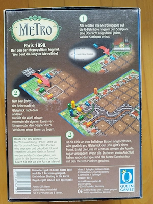 Brettspiel Metro Bild 2