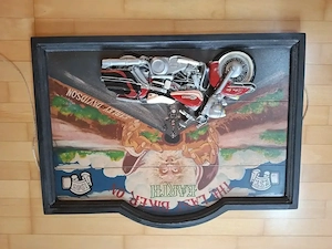 Harley Davidson Holzbild in D3