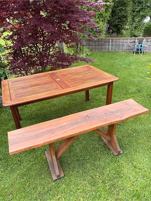 Gartentisch mit Bank!!
