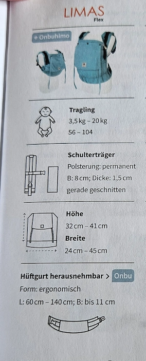 Babytrage grau Bild 6