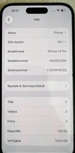 iPhone 14 Pro 128GB - Gold  Weiß Bild 7