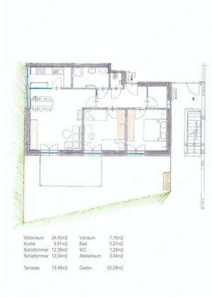 Dornbirn 3 Zimmer Gartenwohnung Bild 6